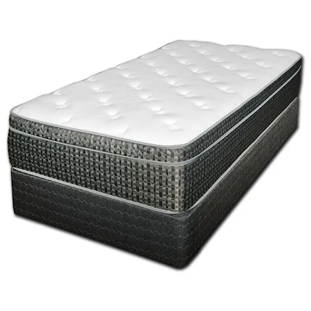 Twin Pillow Top Innerspring Mattress and Eco-Wood Foundation